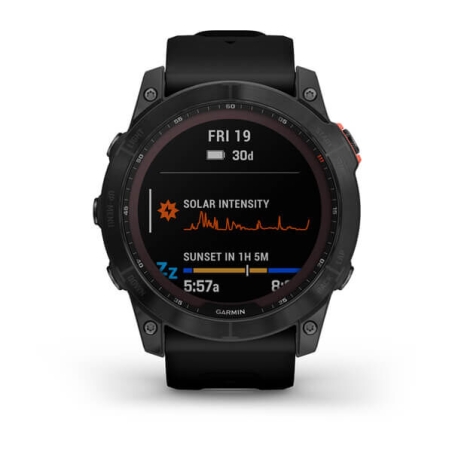 Garmin fenix 7X Solar, Slate Gray, Black Band