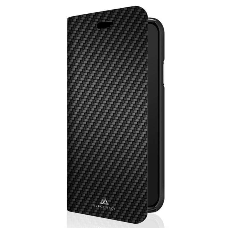 Puzdro Black Rock Flex Carbon Booklet pre Apple iPhone XS/X - čierne