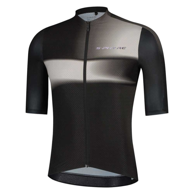 Dres Shimano S-Phyre Flash Short Sleeve Jersey, čierny/biely