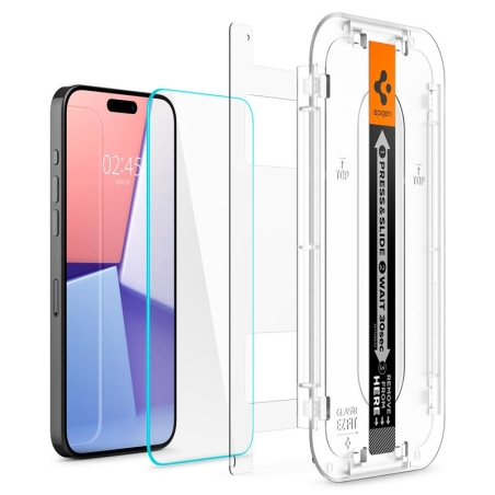 Spigen Glass TR EZ FIT 2 pack, transparency- iPhone 15 Pro Max