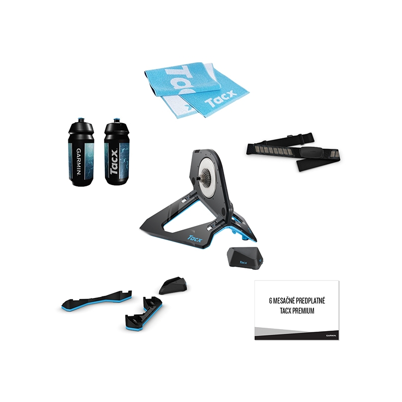 NEO 2T BUNDLE (motion plates + pulzomer + uterák + cykloflaša + 6-mesačná licencia TACX PREMIUM)