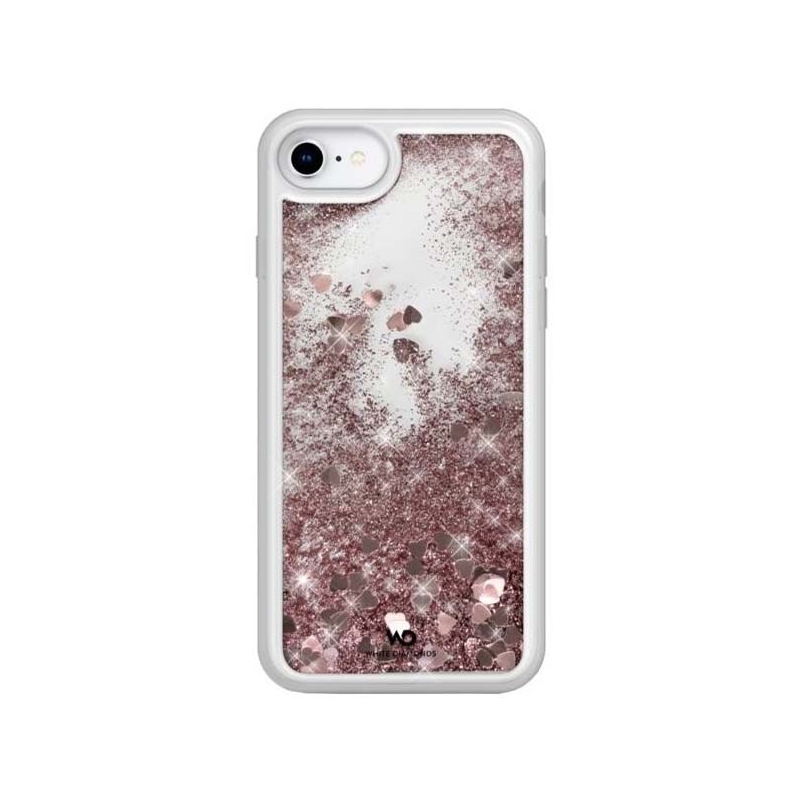 White Diamonds Sparkle pre Apple iPhone SE/8/7/6/6S - ružovozlaté srdce