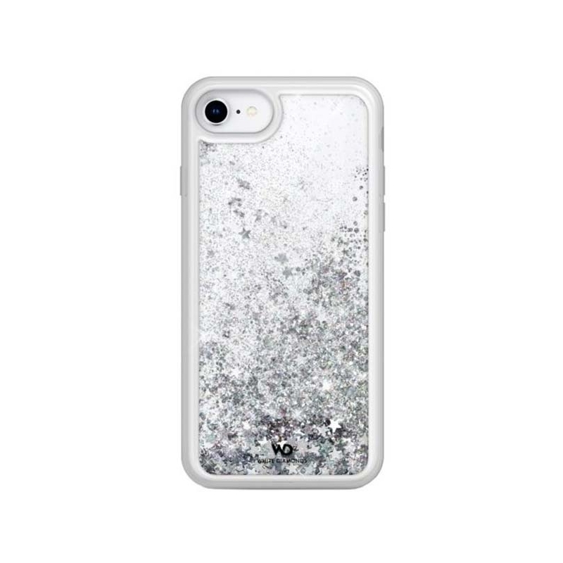 White Diamond Sparkle pre Apple iPhone SE/8/7/6/6S - strieborné hviezdy
