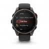 Garmin fenix 8 Pro - 51mm, AMOLED, Sapphire, Carbon Gray DLC Titanium, Black/Pebble Gray band