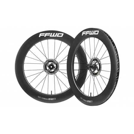 FFWD RYOT77 V2 (77 mm), white, karbónové, kotúčové, plášťové