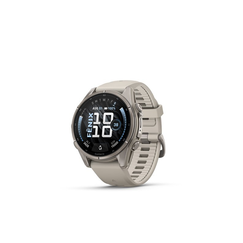 Garmin fenix 9 - 43mm, AMOLED, Sapphire, Titanium, Fog Gray band