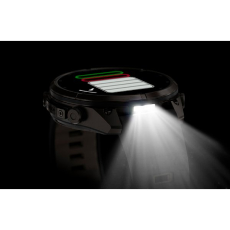 Garmin fenix 9 Pro - inReach, 47mm, AMOLED, Sapphire, Carbon Gray DLC Titanium, Black/Pebble Gray band