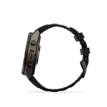 Garmin fenix 9 Pro - inReach, 47mm, AMOLED, Sapphire, Carbon Gray DLC Titanium, Black/Pebble Gray band