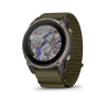 Garmin Enduro 4, Sapphire Solar, Titanium, Dark olive ComfortFit Fabric band