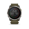Garmin Enduro 4, Sapphire Solar, Titanium, Dark olive ComfortFit Fabric band