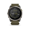 Garmin Enduro 4, Sapphire Solar, Titanium, Dark olive ComfortFit Fabric band