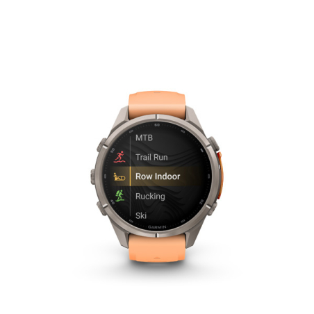 Garmin fenix 9 Pro - inReach, 43mm, AMOLED, Sapphire, Titanium, Shell Pink/Autumn Orange band