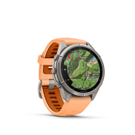 Garmin fenix 9 Pro - inReach, 43mm, AMOLED, Sapphire, Titanium, Shell Pink/Autumn Orange band