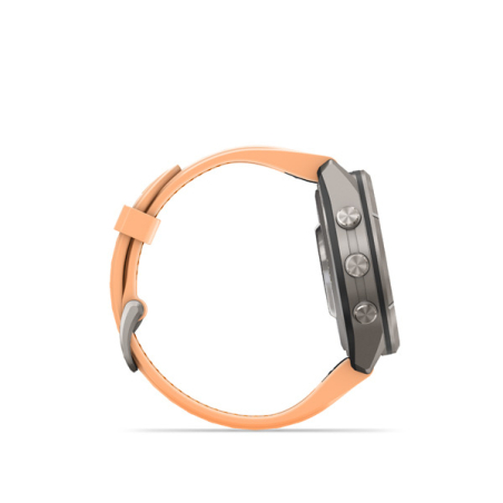 Garmin fenix 9 Pro - inReach, 43mm, AMOLED, Sapphire, Titanium, Shell Pink/Autumn Orange band