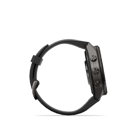 Garmin fenix 9 Pro - inReach, 43mm, AMOLED, Sapphire, Carbon Gray DLC Titanium, Black/Pebble Gray band