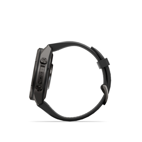 Garmin fenix 9 Pro - inReach, 43mm, AMOLED, Sapphire, Carbon Gray DLC Titanium, Black/Pebble Gray band