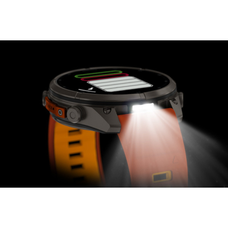 Garmin fenix 9 Pro - inReach, 51mm, AMOLED, Sapphire, Titanium, Autumn Orange/Spark Orange band