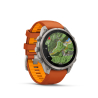 Garmin fenix 9 Pro - inReach, 51mm, AMOLED, Sapphire, Titanium, Autumn Orange/Spark Orange band