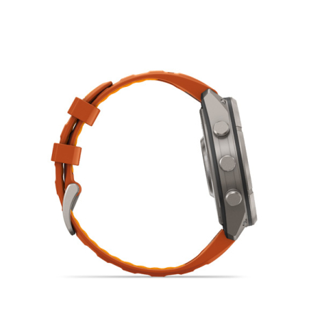 Garmin fenix 9 Pro - inReach, 51mm, AMOLED, Sapphire, Titanium, Autumn Orange/Spark Orange band