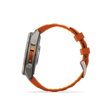 Garmin fenix 9 Pro - inReach, 51mm, AMOLED, Sapphire, Titanium, Autumn Orange/Spark Orange band