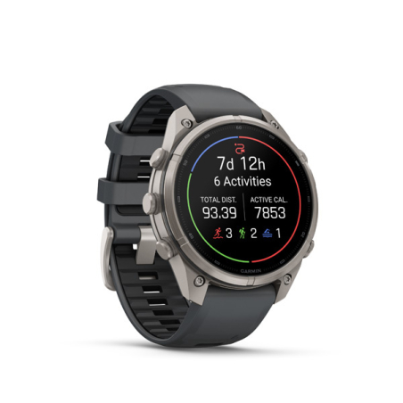 Garmin fenix 9 Pro - inReach, 51mm, AMOLED, Sapphire, Titanium, Graphite/Black band