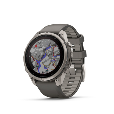 Garmin fenix 9 Pro - inReach, 47mm, Sapphire Solar, Titanium, Pebble Gray/Silver Gray band
