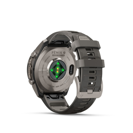 Garmin fenix 9 Pro - inReach, 47mm, Sapphire Solar, Titanium, Pebble Gray/Silver Gray band