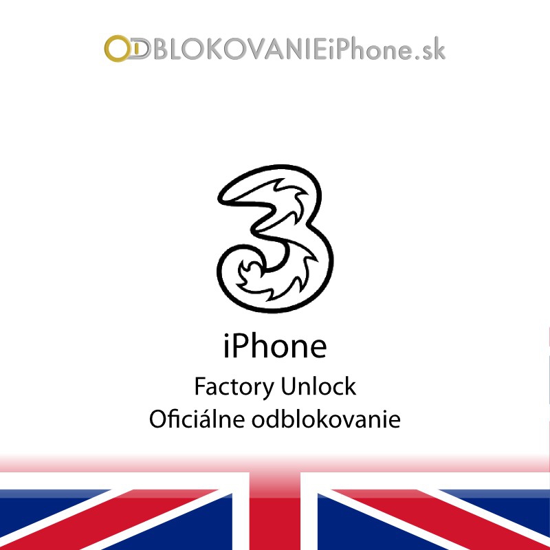 Odblokovanie iPhone 3G, 3GS, 4, 4S - Three UK