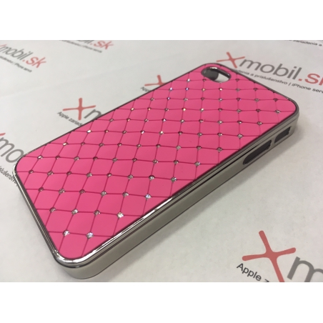 Hard Case Chrome s kamienkami pre iPhone 4, 4S