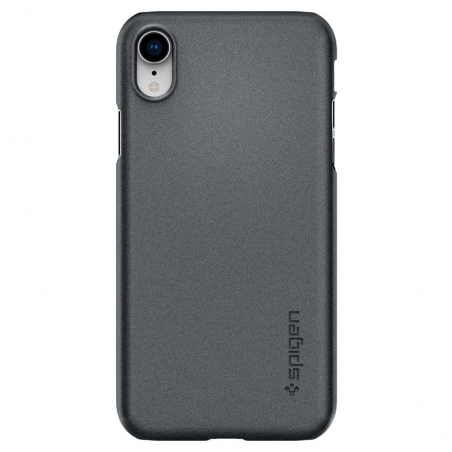 Púzdro Spigen Thin Fit iPhone XR Graphite Grey - sivé
