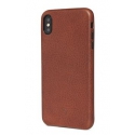 Púzdro Decoded Leather Case pre iPhone XS Max - hnedé