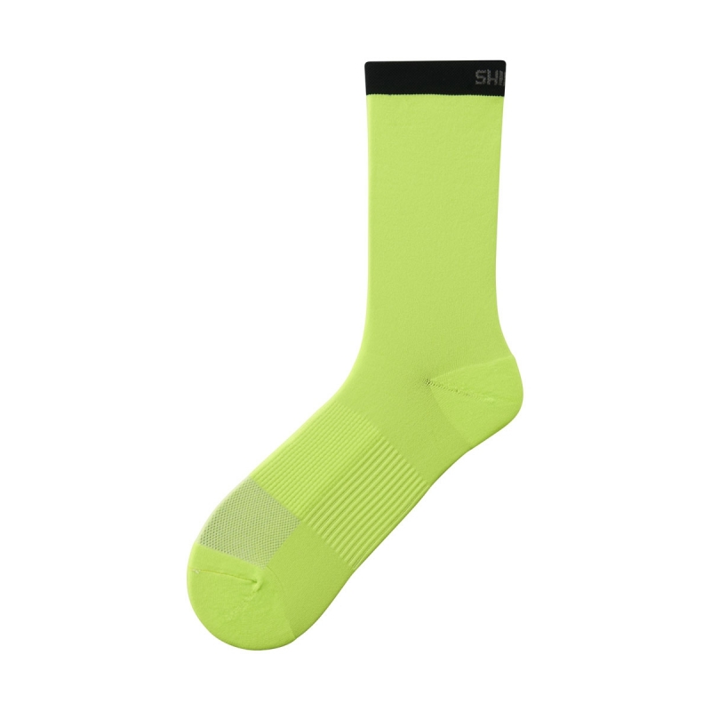 Ponožky Shimano Original Tall, žlté, Vel:M-L (41-44)