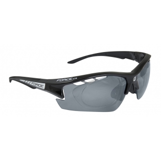 Okuliare FORCE Ride Pro čierne diop.klip, čierne laser sklá