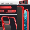 Púzdro Spigen Ultra Hybrid iPhone 12/12 Pro červeno-priesvitné