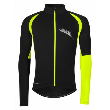 Bunda / Dres FORCE ZORO dlhý rukáv, čierno-fluo