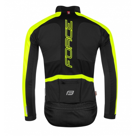 Bunda FORCE X100, zimná, čierna - fluo