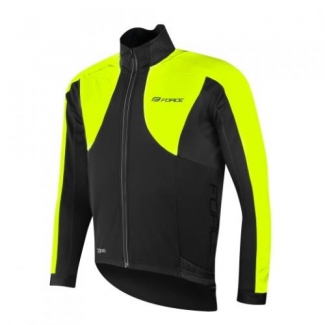 Bunda FORCE X100, zimná, čierna - fluo