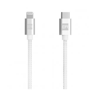 ER POWER – USB-C/Lightning kábel 1,2 m - biely