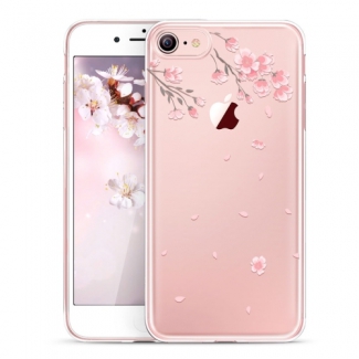 Puzdro ESR Mania Cherry Blossoms pre iPhone SE (2020) / 8 / 7, priehľadné